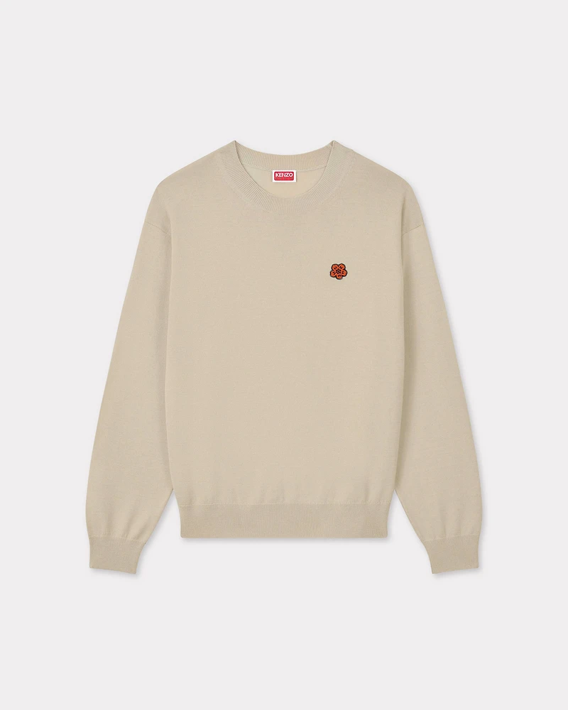 'Boke Flower' embroidered jumper wool
