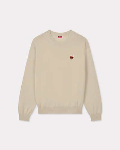 'Boke Flower' embroidered jumper wool
