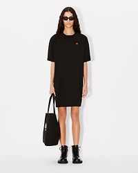 'Boke Flower' embroidered T-shirt dress