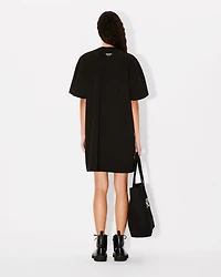 'Boke Flower' embroidered T-shirt dress