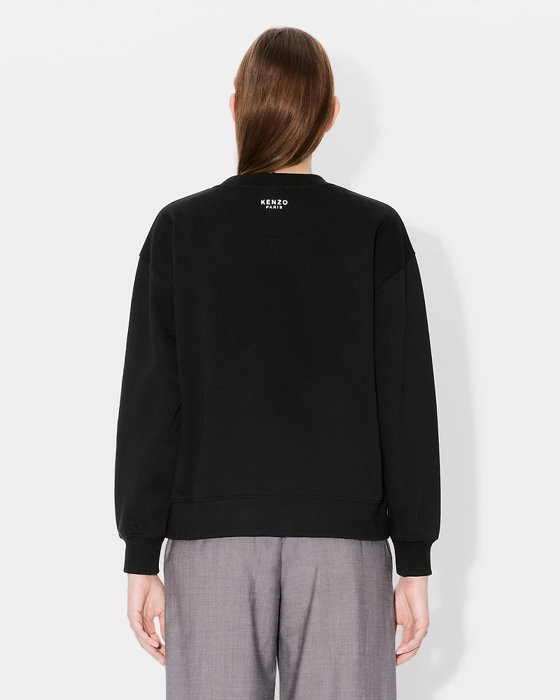 'Boke Flower' embroidered sweatshirt cotton