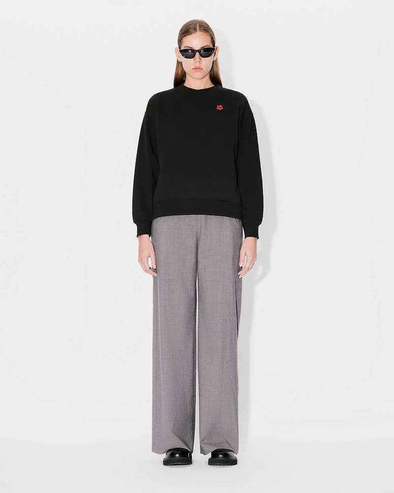 'Boke Flower' embroidered sweatshirt cotton