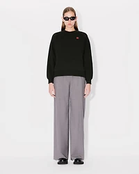 'Boke Flower' embroidered sweatshirt cotton