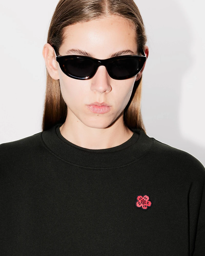 'Boke Flower' embroidered sweatshirt cotton