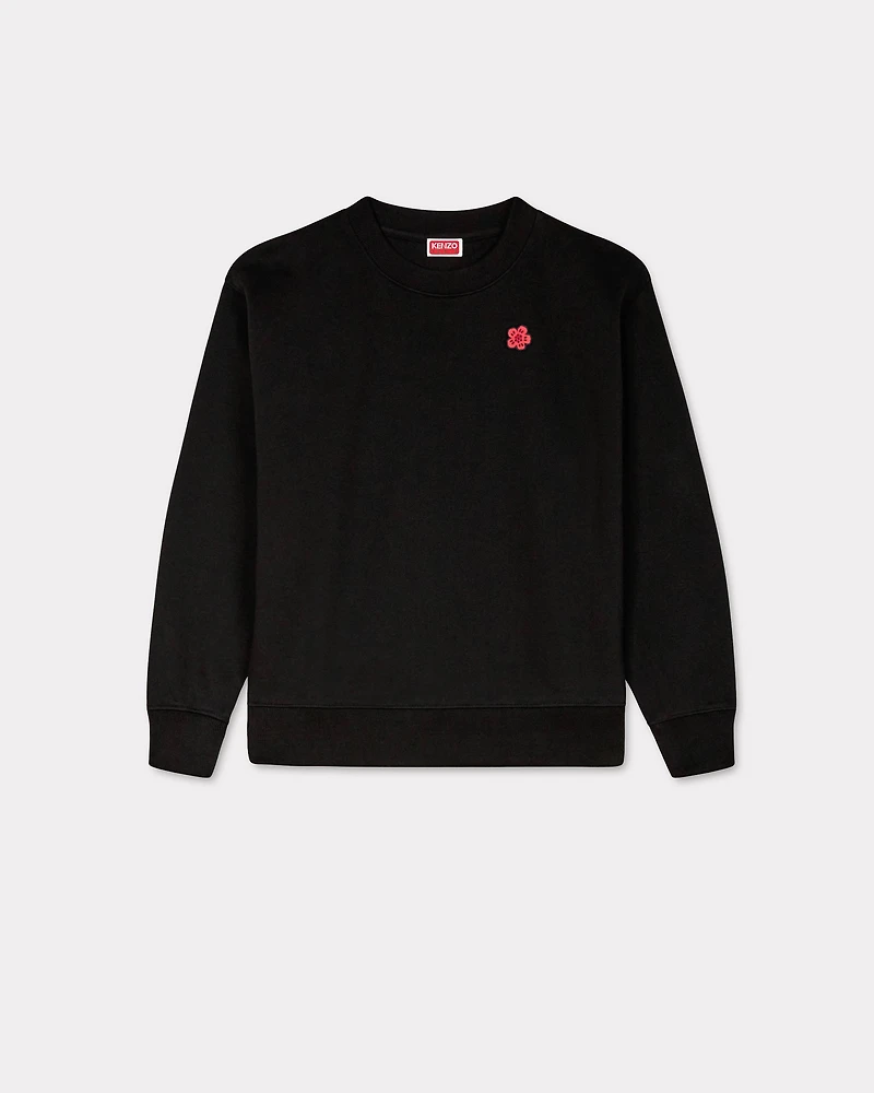'Boke Flower' embroidered sweatshirt cotton