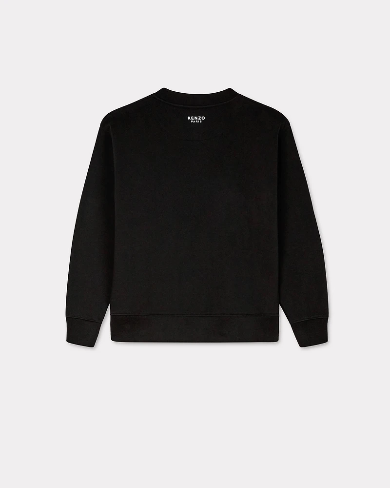 'Boke Flower' embroidered sweatshirt cotton