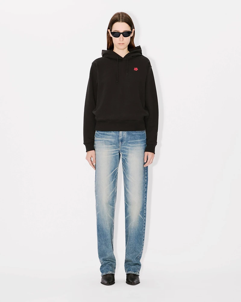 'Boke Flower' embroidered hoodie