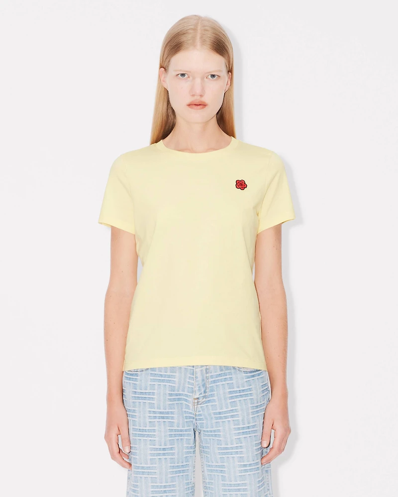 'Boke Flower' embroidered T-shirt cotton