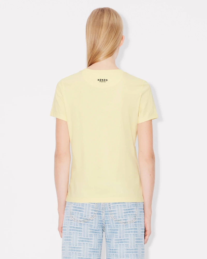 'Boke Flower' embroidered T-shirt cotton