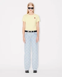 'Boke Flower' embroidered T-shirt cotton