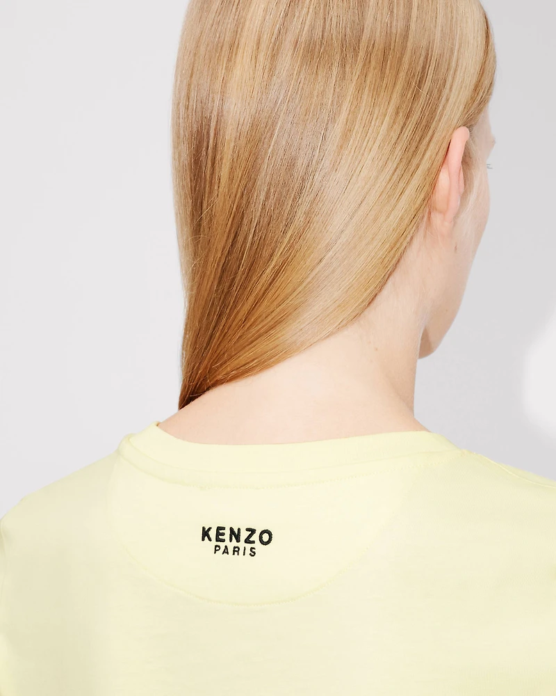 'Boke Flower' embroidered T-shirt cotton