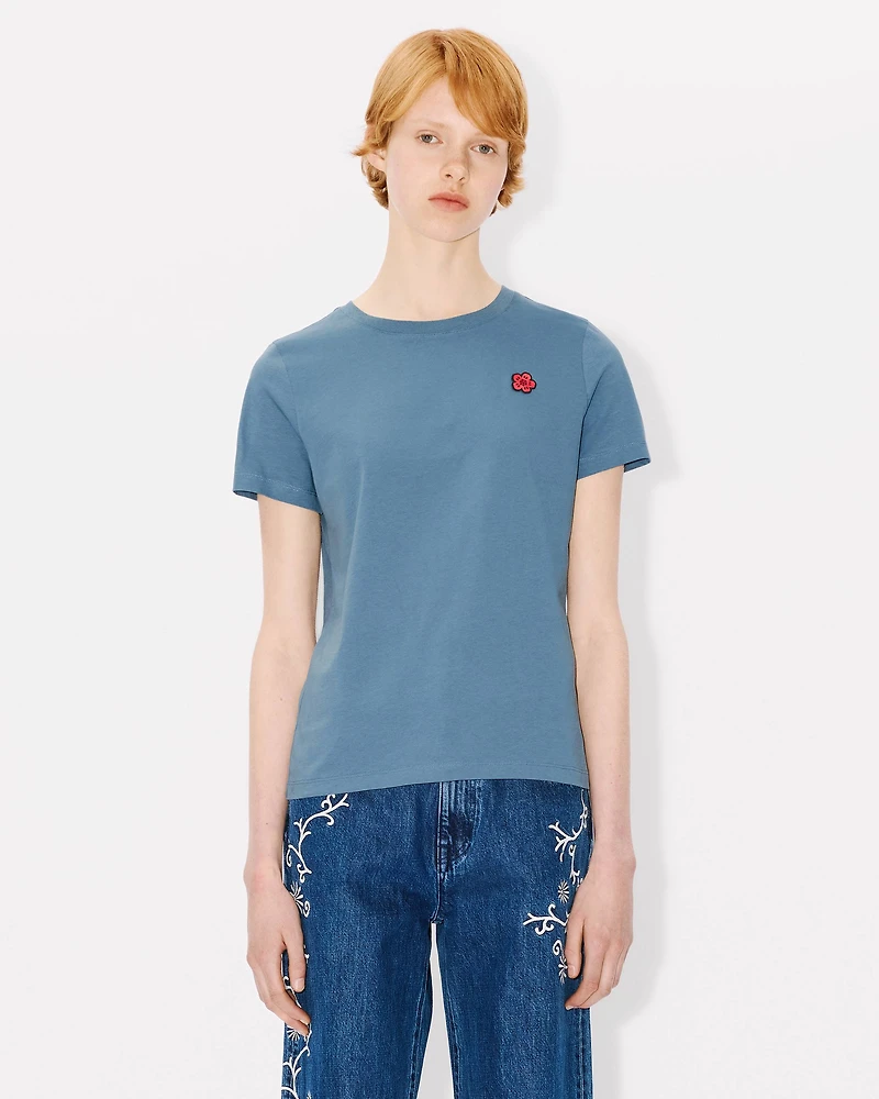 'Boke Flower' embroidered T-shirt cotton
