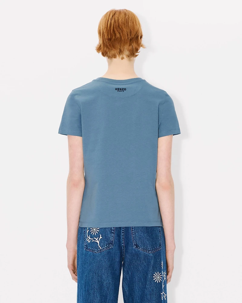 'Boke Flower' embroidered T-shirt cotton