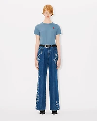 'Boke Flower' embroidered T-shirt cotton