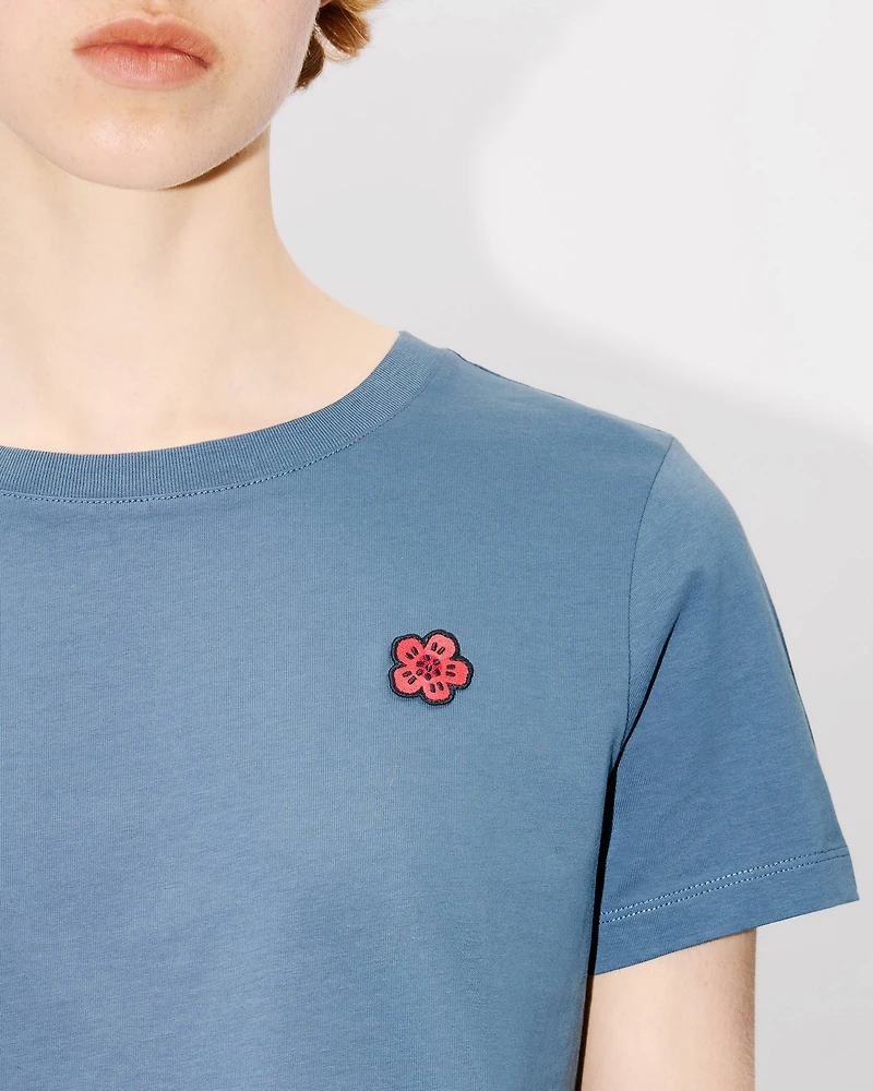 'Boke Flower' embroidered T-shirt cotton