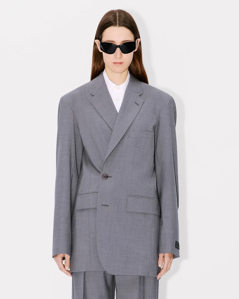 Oversized kimono blazer virgin wool