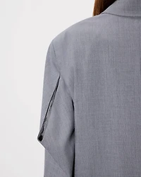 Oversized kimono blazer virgin wool