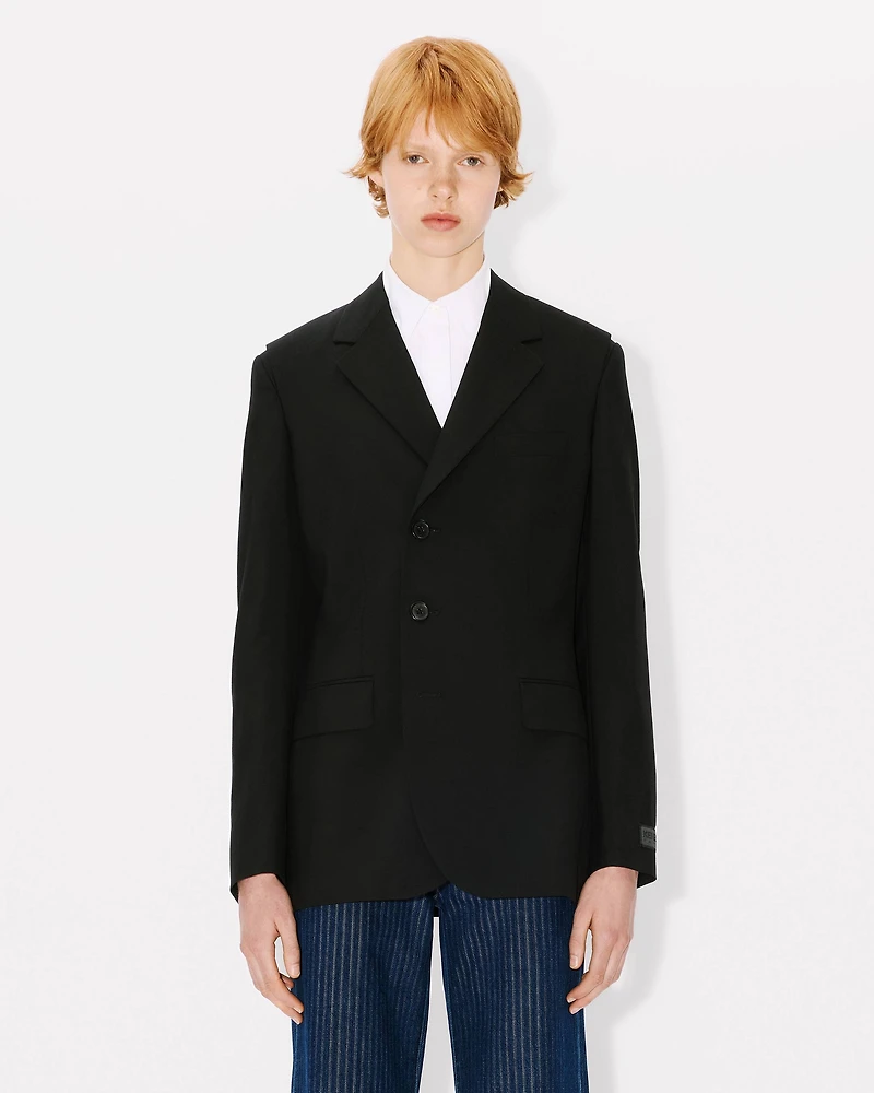 Waisted blazer virgin wool
