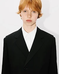 Waisted blazer virgin wool