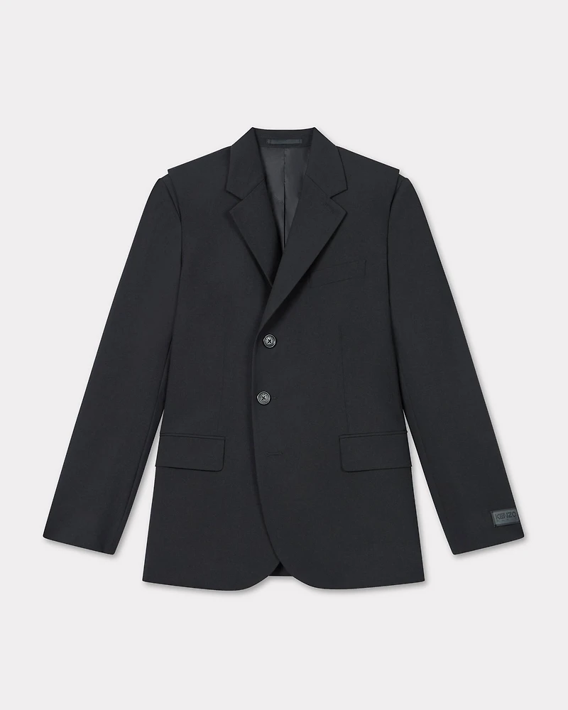 Waisted blazer virgin wool