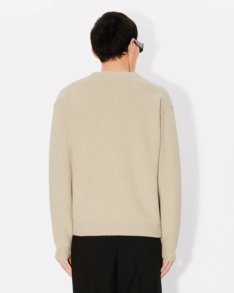 'Boke Flower' embroidered cardigan wool