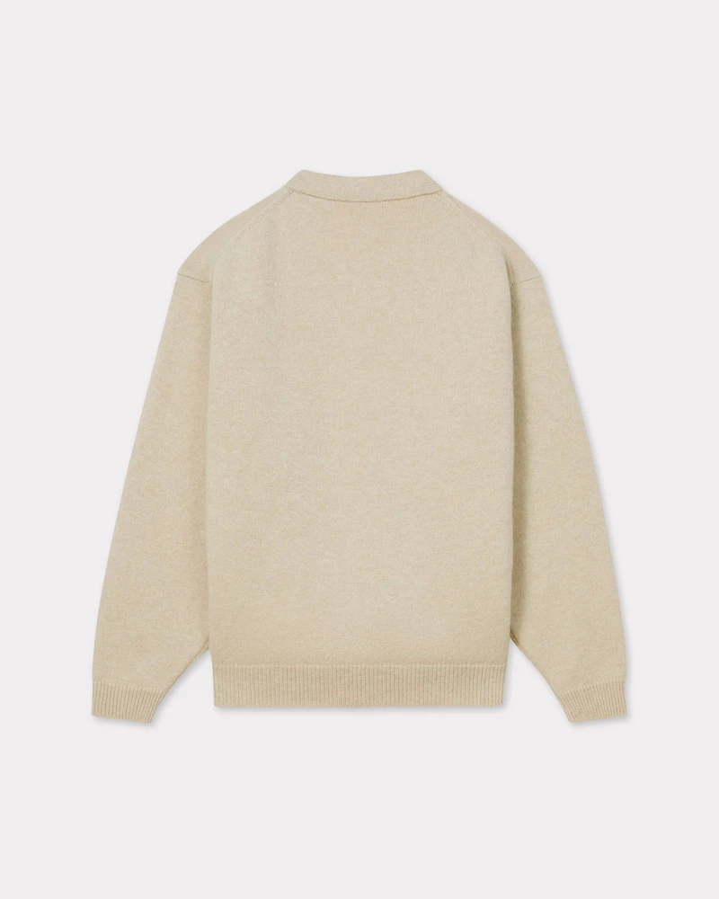 'Boke Flower' embroidered cardigan wool