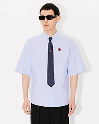 'Boke Flower' embroidered casual shirt