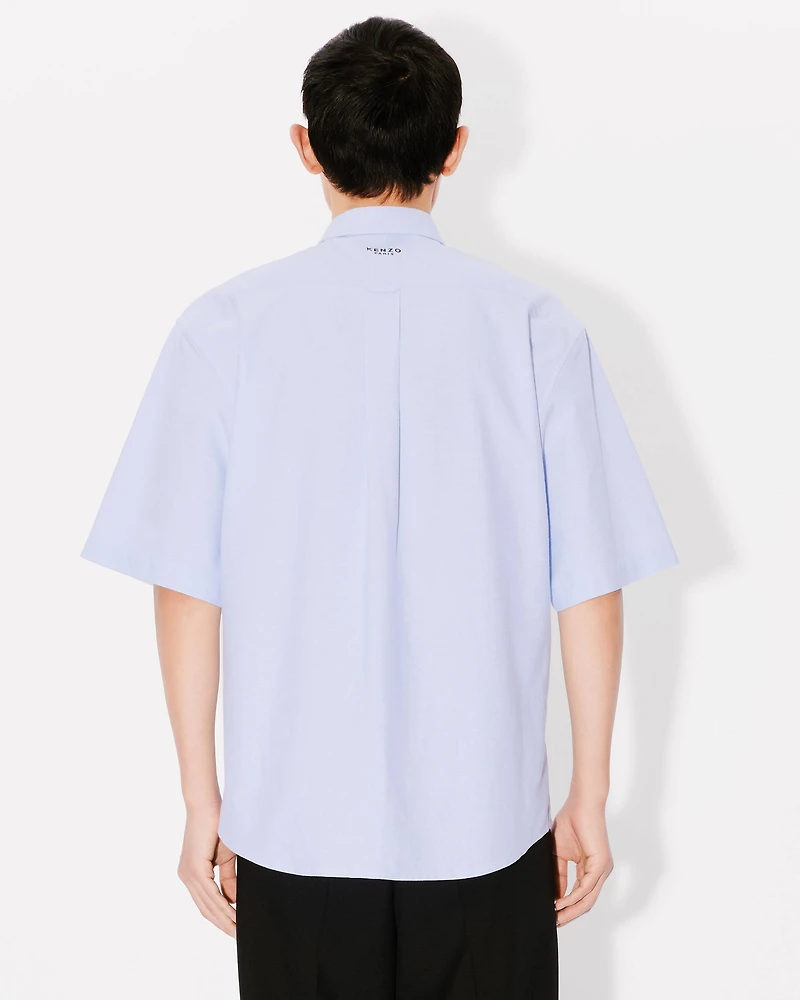 'Boke Flower' embroidered casual shirt
