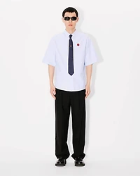 'Boke Flower' embroidered casual shirt