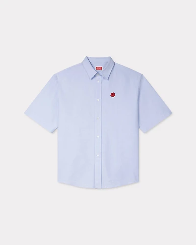 'Boke Flower' embroidered casual shirt