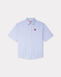 'Boke Flower' embroidered casual shirt