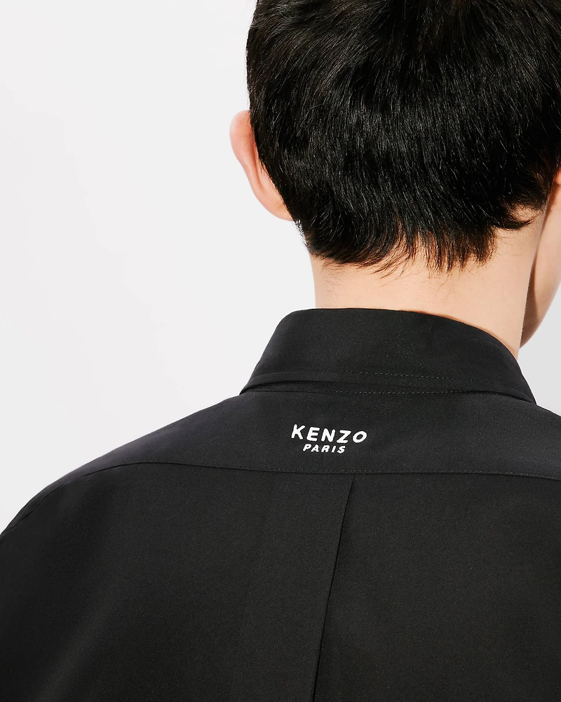 'Boke Flower' embroidered shirt cotton poplin
