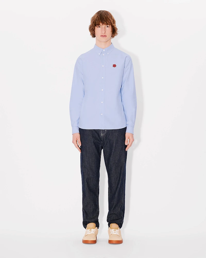 'Boke Flower' embroidered shirt oxford cotton
