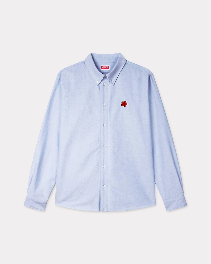 'Boke Flower' embroidered shirt oxford cotton