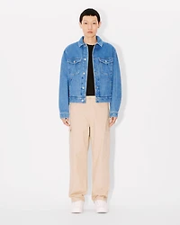 'Boke Flower' embroidered trucker jacket japanese denim