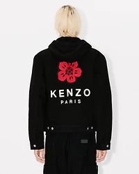 'Boke Flower' embroidered trucker jacket japanese denim
