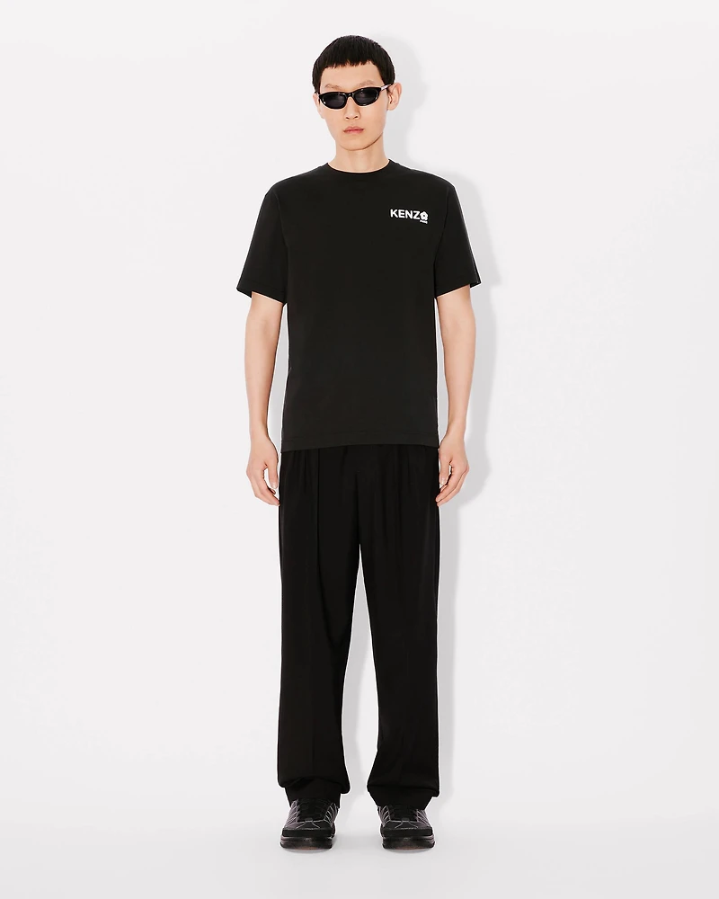 Pleated tailored pants virgin wool