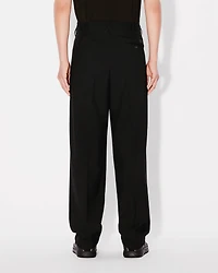 Pleated tailored pants virgin wool