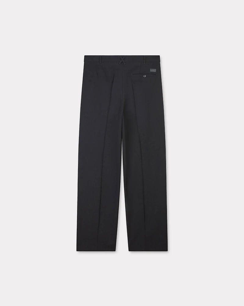 Pleated tailored pants virgin wool
