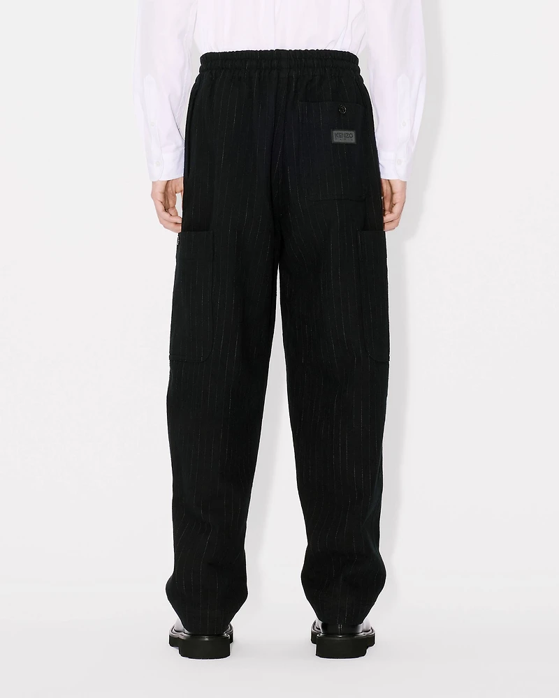 Striped cargo jogging pants