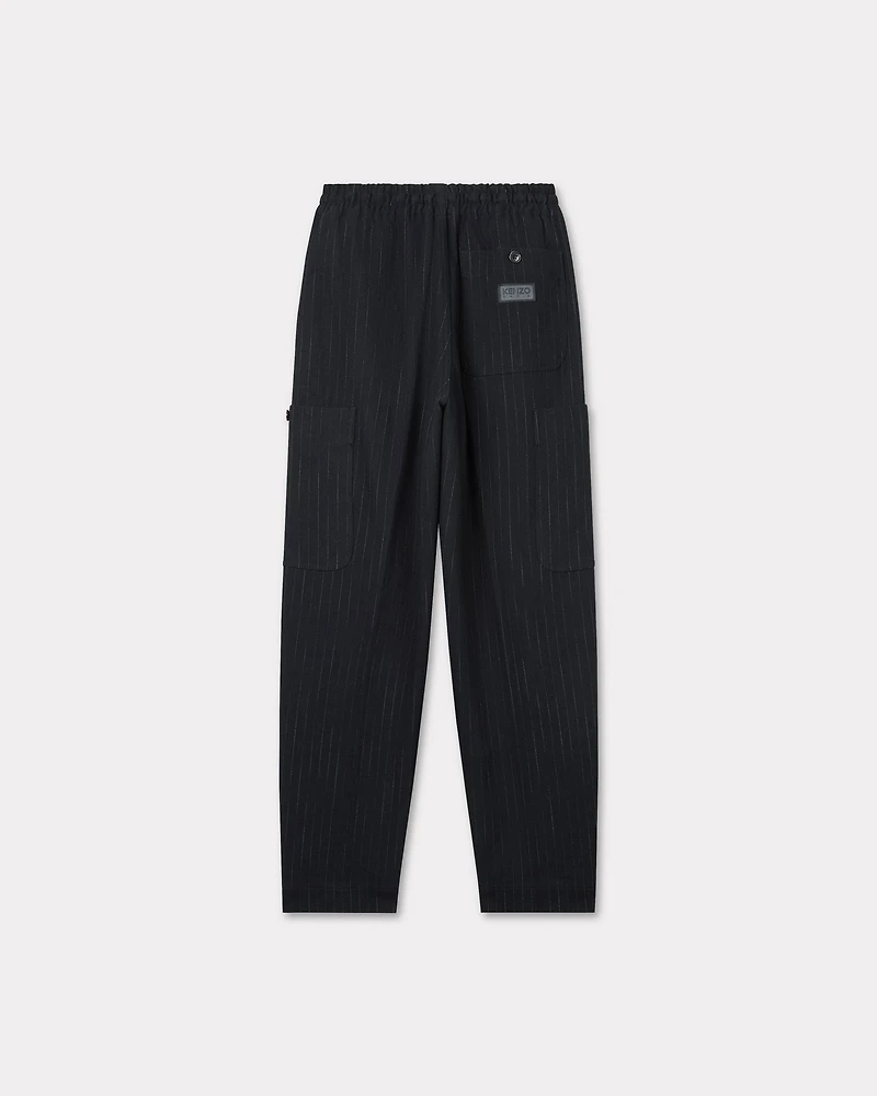 Striped cargo jogging pants