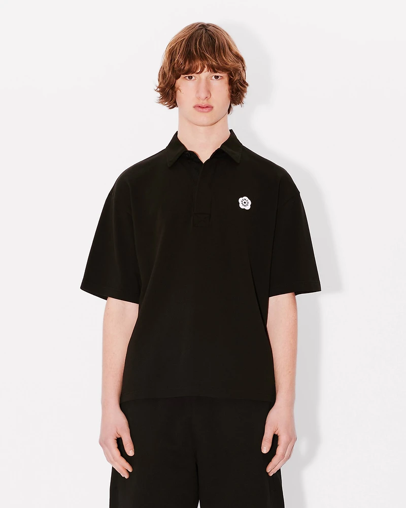 'Boke Flower 2.0' embroidered polo cotton