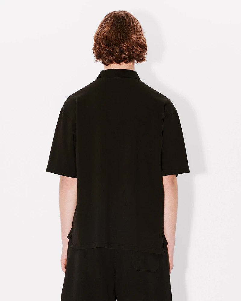 'Boke Flower 2.0' embroidered polo cotton