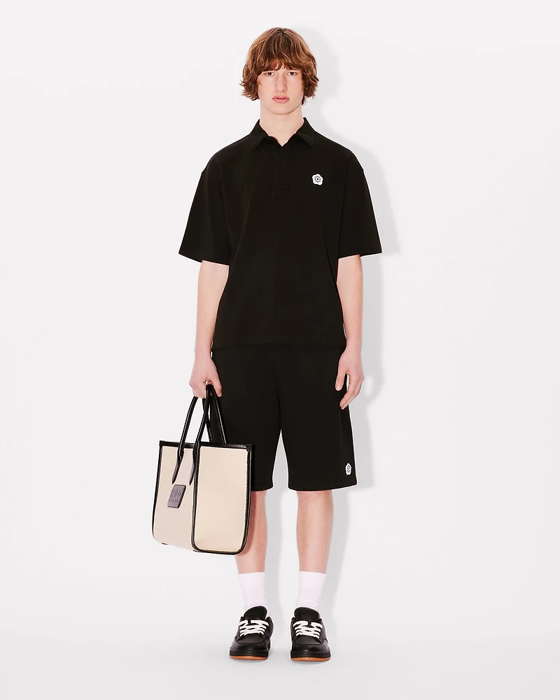 'Boke Flower 2.0' embroidered polo cotton