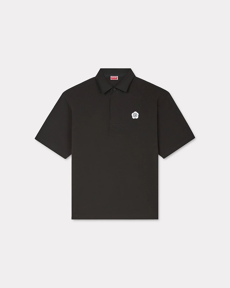 'Boke Flower 2.0' embroidered polo cotton