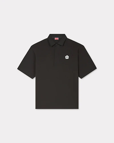 'Boke Flower 2.0' embroidered polo cotton