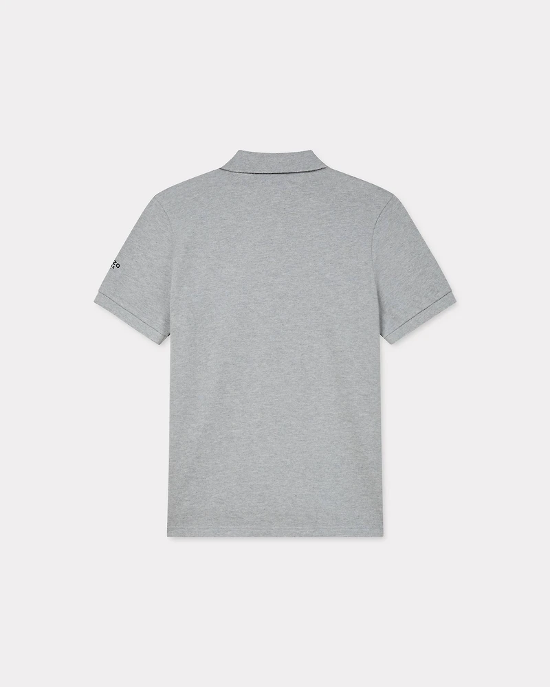 'Boke Flower' embroidered slim polo cotton