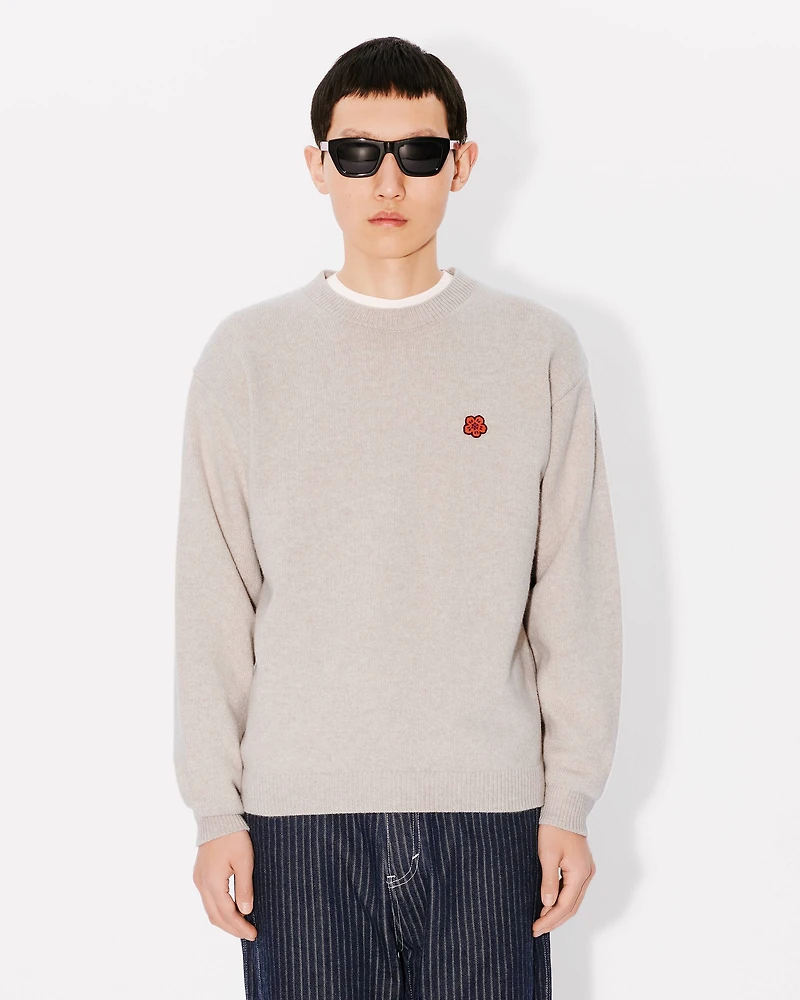 'Boke Flower' embroidered wool jumper