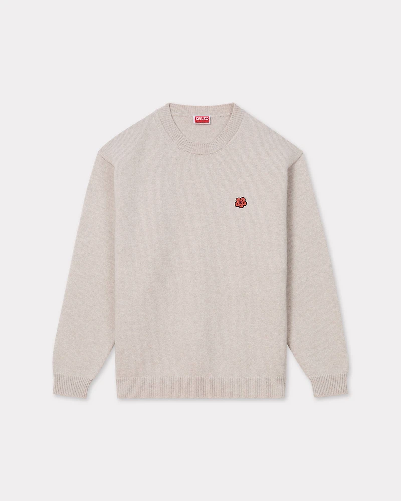 'Boke Flower' embroidered wool jumper