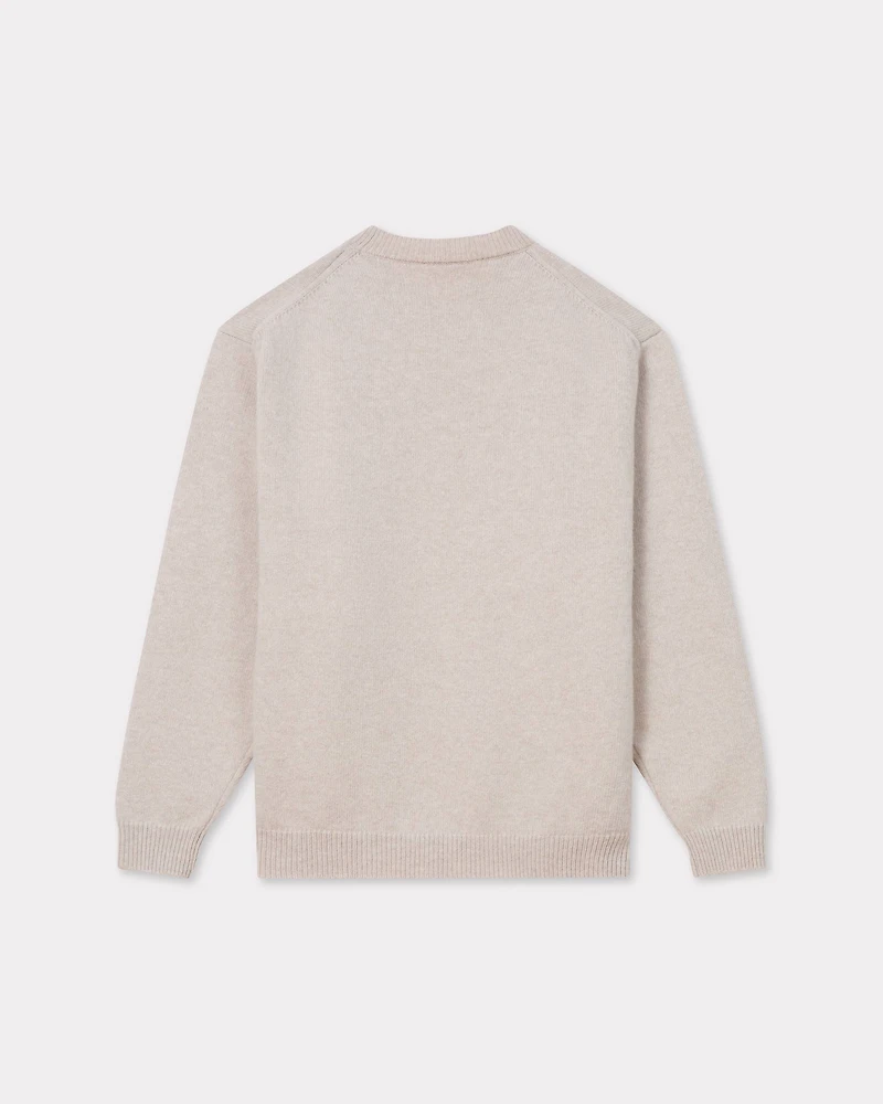 'Boke Flower' embroidered wool jumper